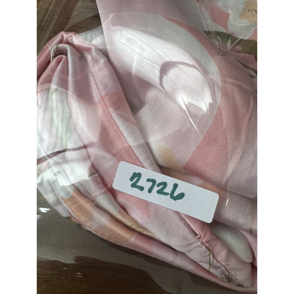 Silk Pillow Case King Size SLPBaby 6A Pink Floral 100% Pure Mulberry Silk Zip - Picture 9 of 9